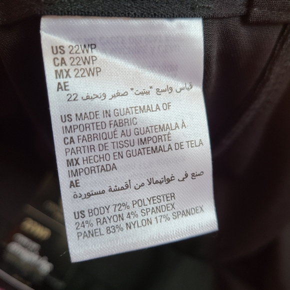 NWT- JM Collection Straight Leg Black Trousers - Picture 5 of 9